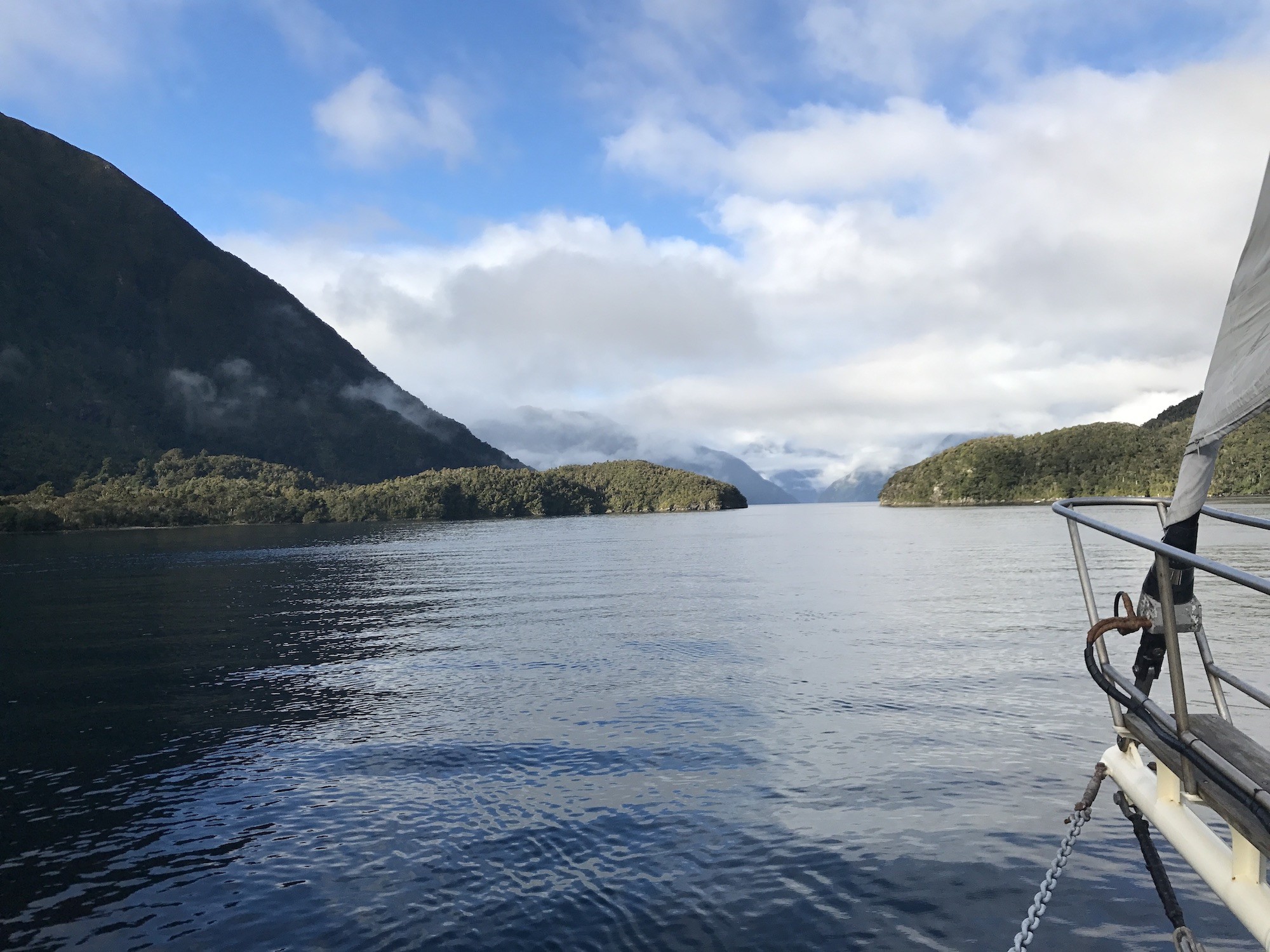 Newzealand south doubtful sound boattour