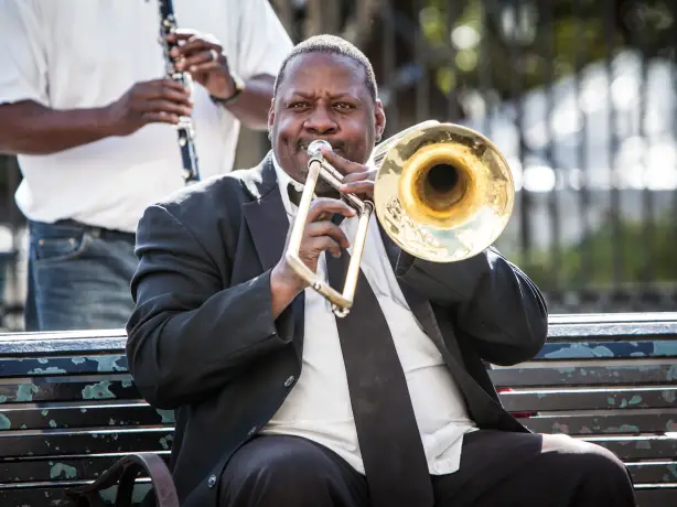 New Orleans street performer Music jazz