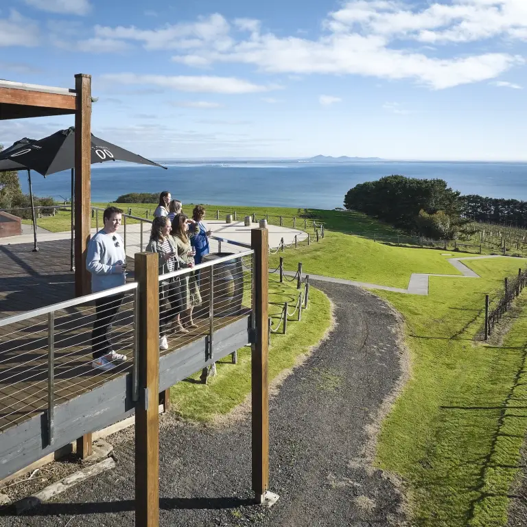 Australia Geelong Bellarine Weingut mit Meerblick