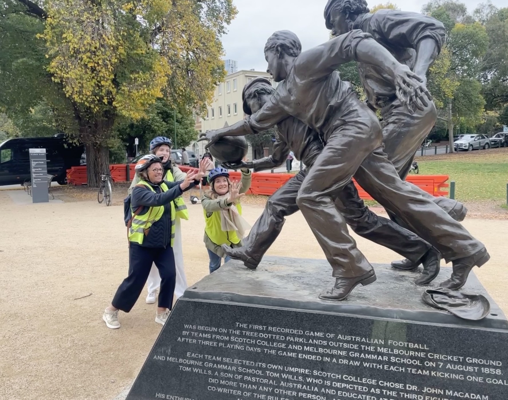 AU Melbourne by Bike Australian Football Travel Essence