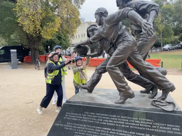 AU Melbourne by Bike Australian Football Travel Essence