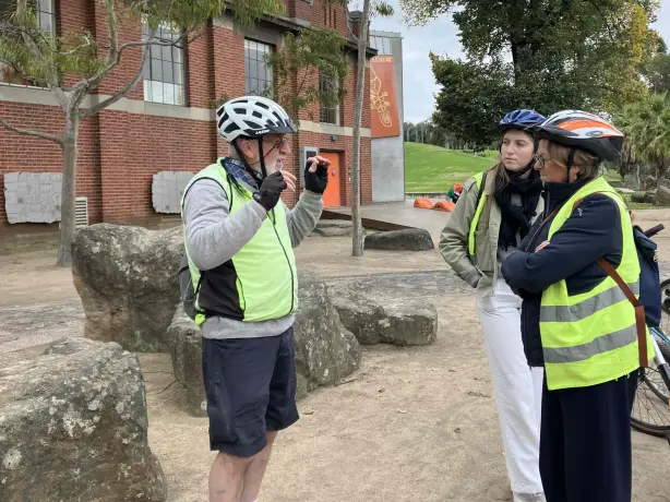 AU Melbourne by Bike Guide Geoff in Action Travel Essence
