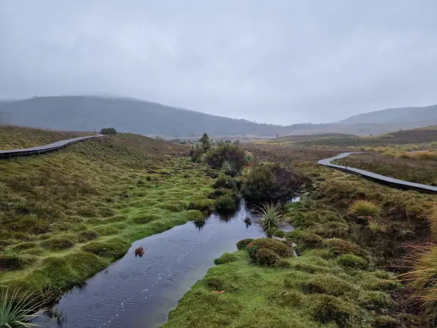 AUS TAS Cradle Mountain river Walking track