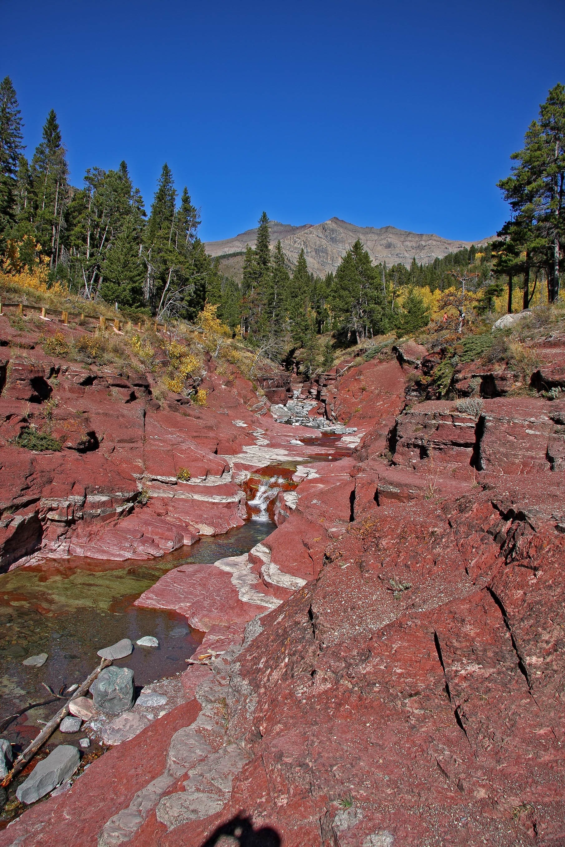 CA Alberta Waterton Lakes National Park red rocks