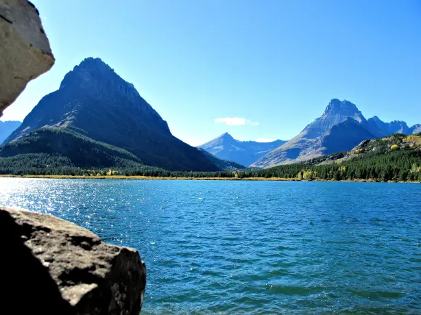 CA Alberta waterton lakes National Park moutain and lake