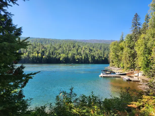 CA British Columbia Wells Gray Provincial Park lake view