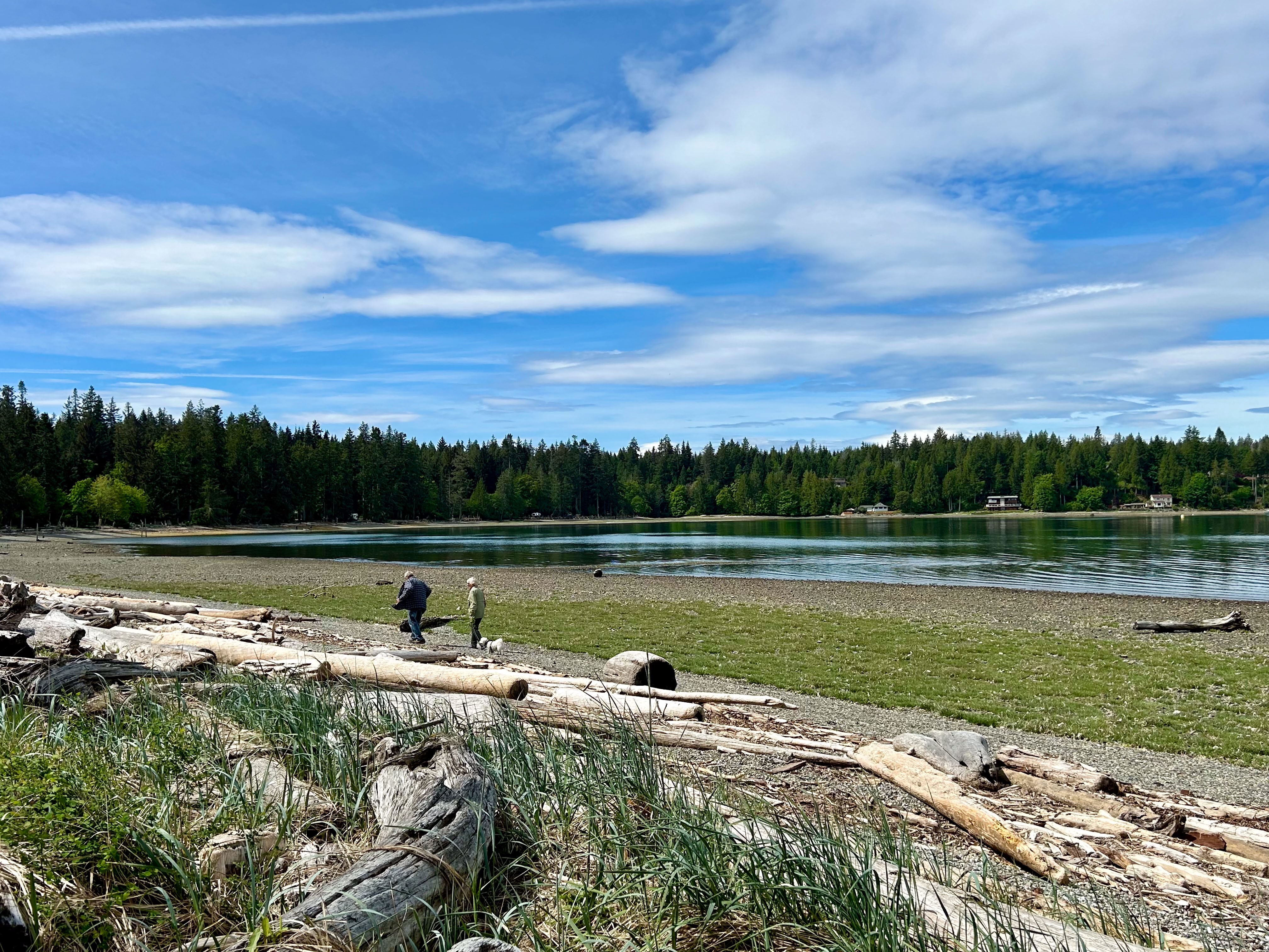 CAN British Columbia Quadra Island nature hikers