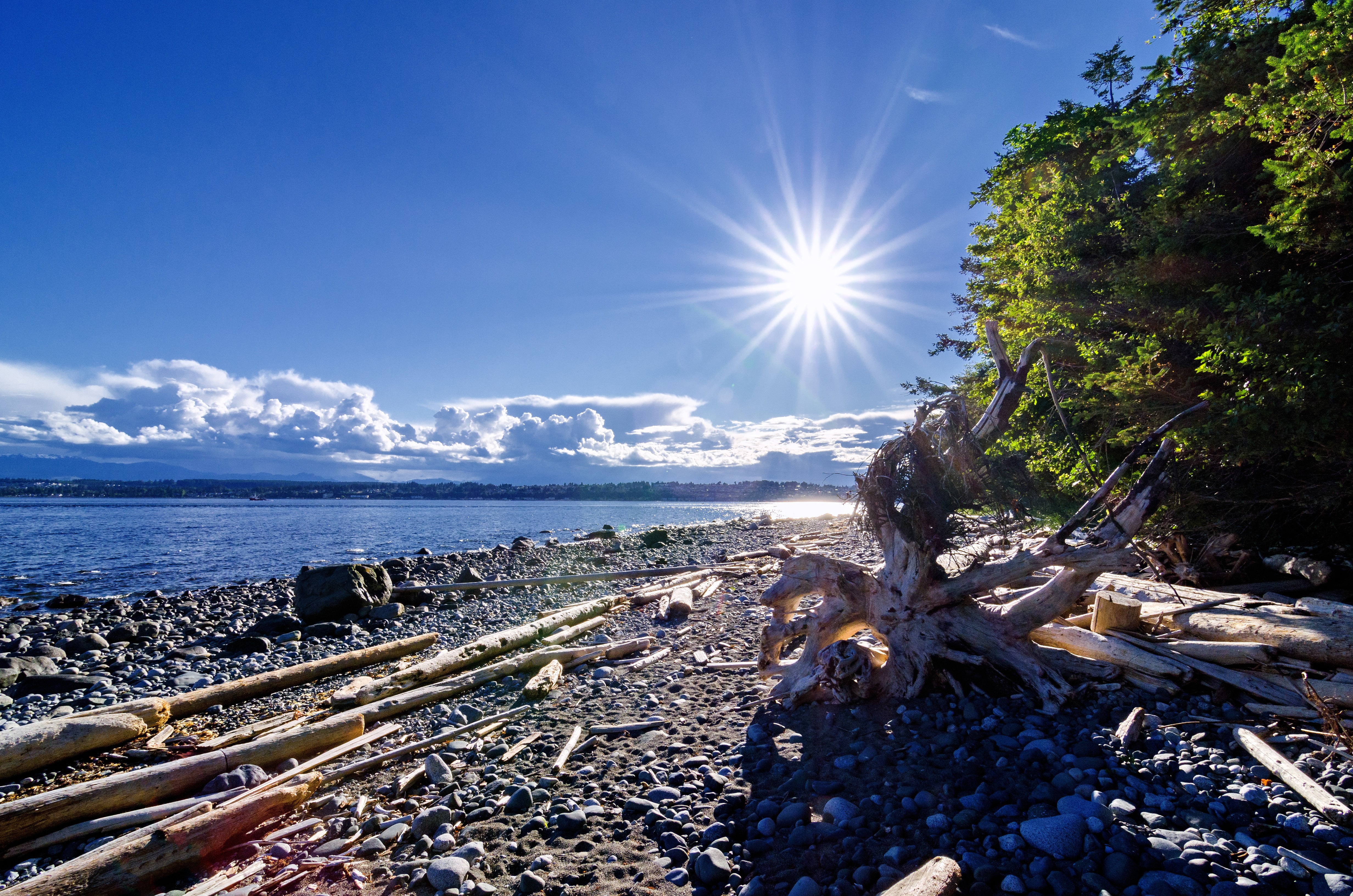 Kanada British Columbia Quadra Island Sonne