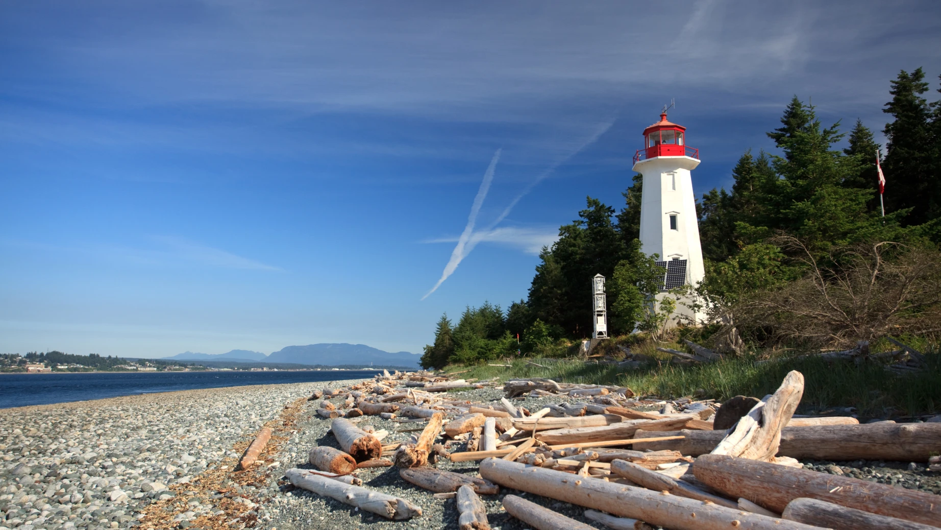 Canada British Columbia Quadra Island Cape Mudge Lighthouse