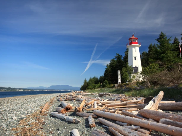 Canada British Columbia Quadra Island Cape Mudge Lighthouse