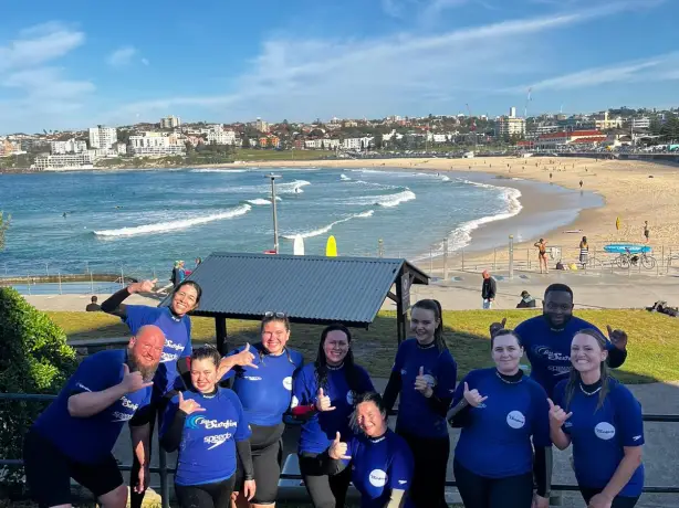 aus sydney bondi beach surfing activity