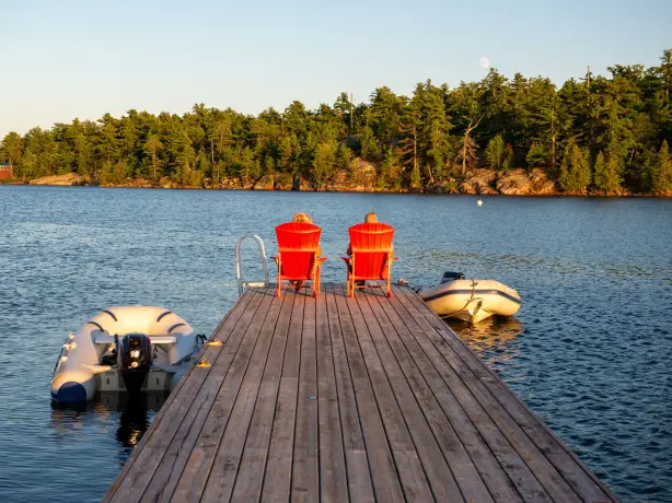 LA destination Atlantic East Canada waterfront deck