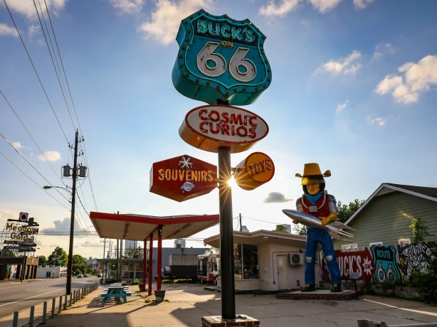 Alte Tankstelle auf der Route 66