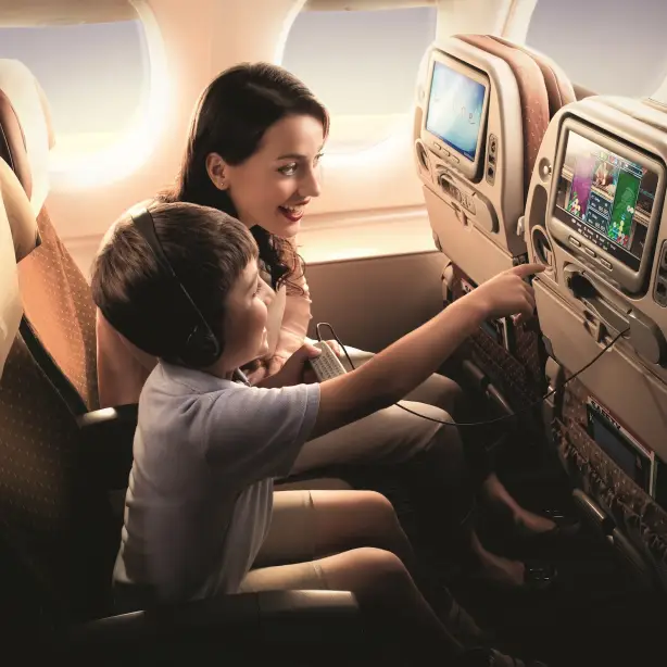 Singapore Airlines Unterhaltung in der Economy Class
