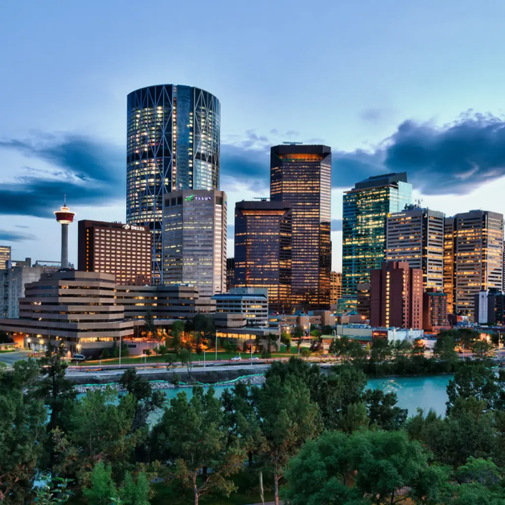 Kanada Alberta Calgary Skyline