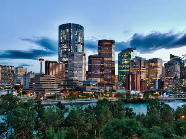 Kanada Alberta Calgary Skyline