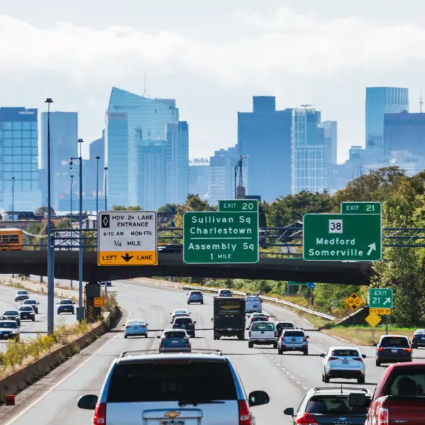 US New England Boston cars traffic