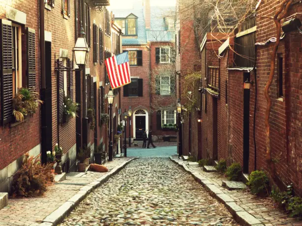 US New England Boston Beacon hill