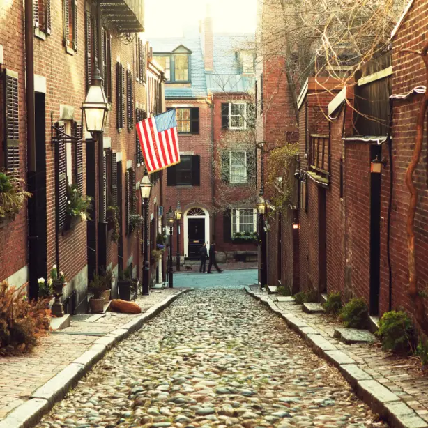 US New England Boston Beacon hill