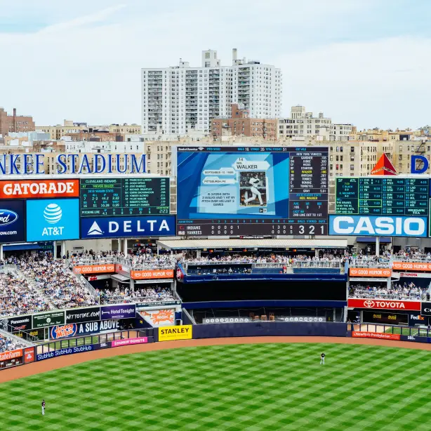 Het Yankees stadion met publiek