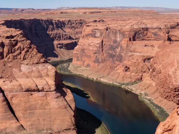 US Arizona Page Horseshoe Bend aerial river view