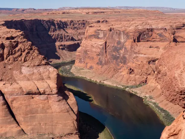 US Arizona Page Horseshoe Bend aerial river view
