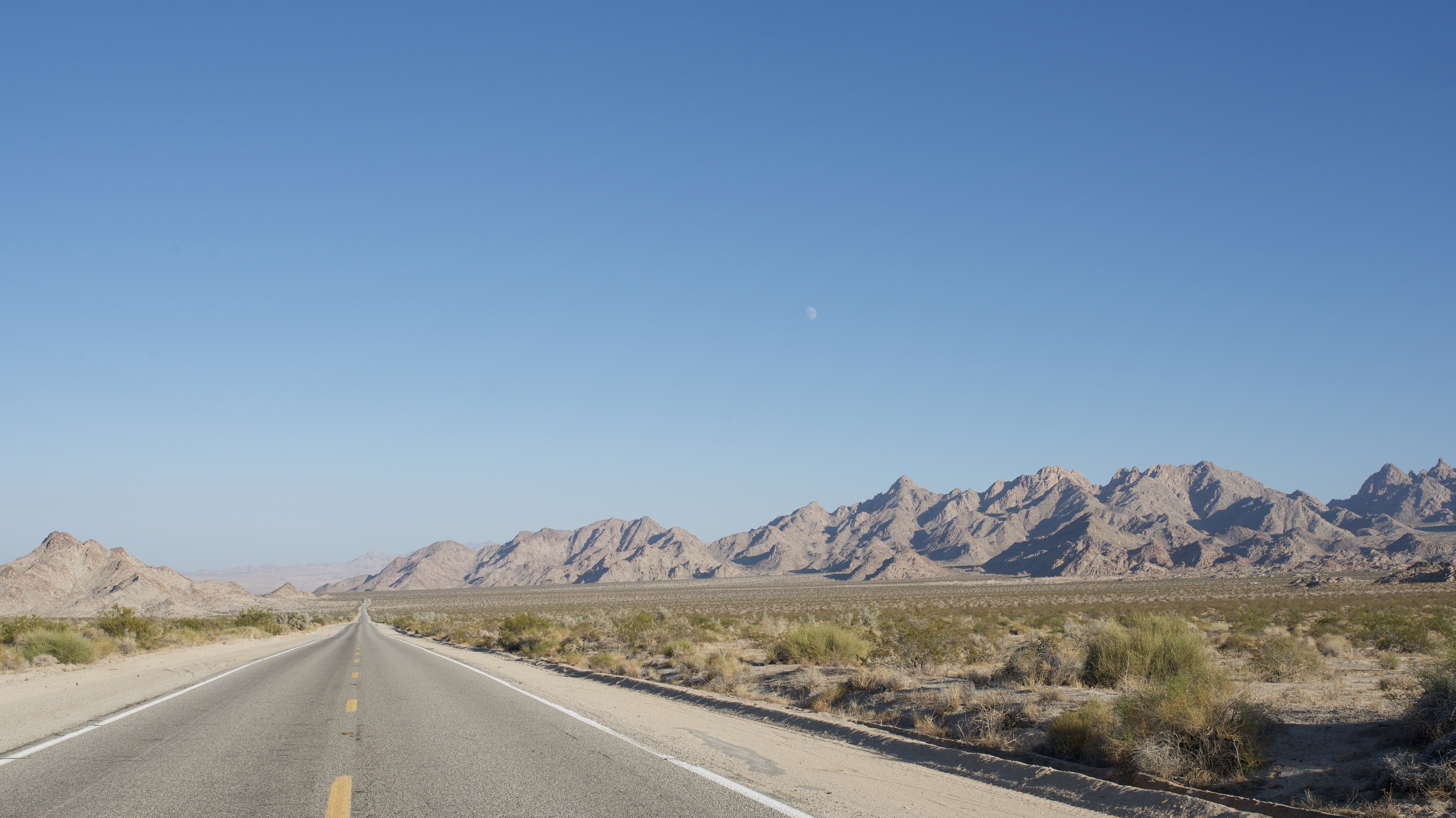 US California Joshua Tree NP road scenery