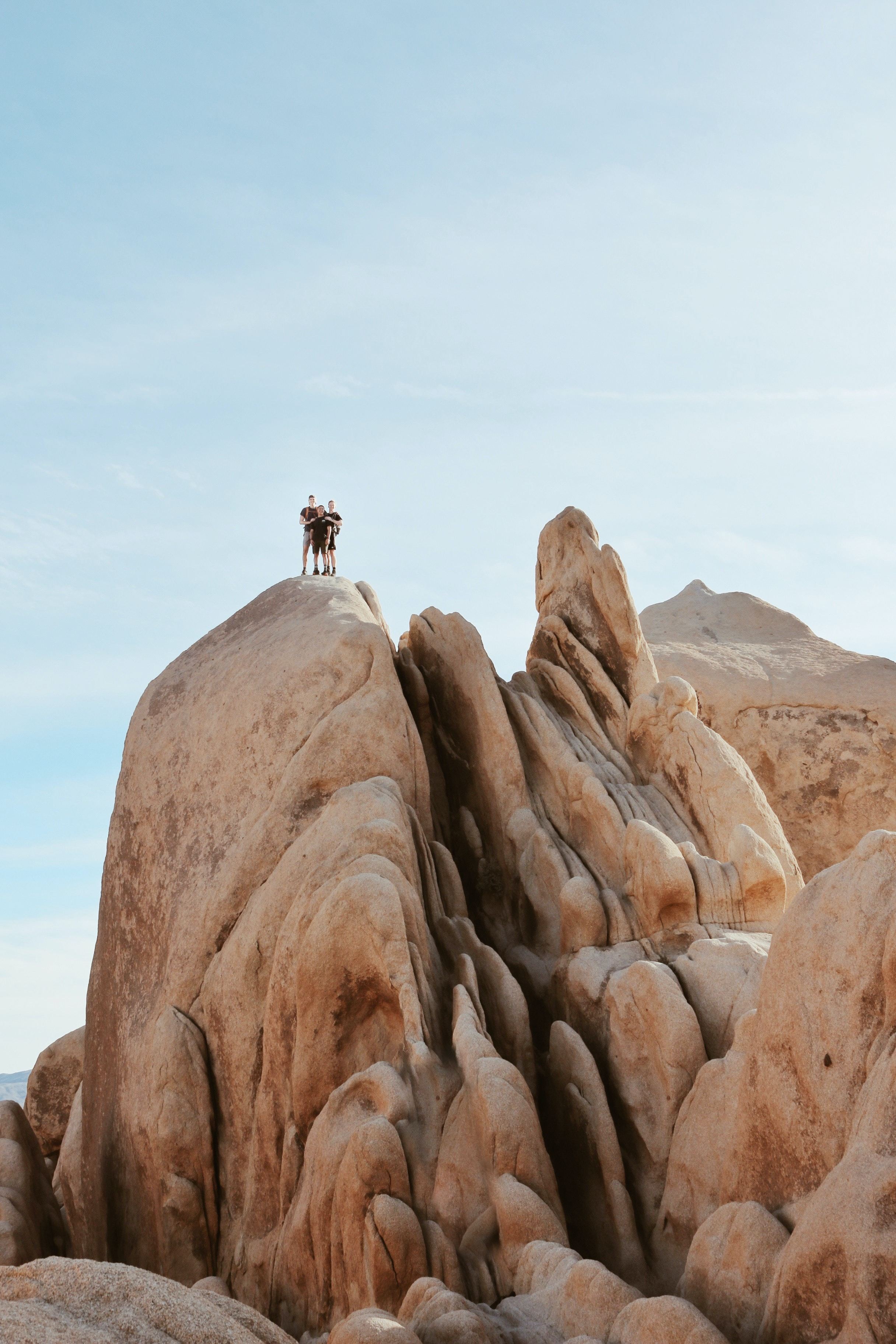US California Joshua Tree NP visitors rock climbing sam mgrdichian unsplash