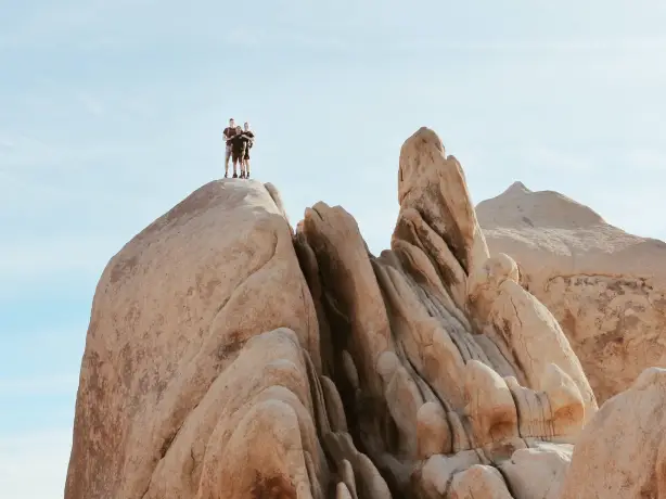 US California Joshua Tree NP visitors rock climbing sam mgrdichian unsplash