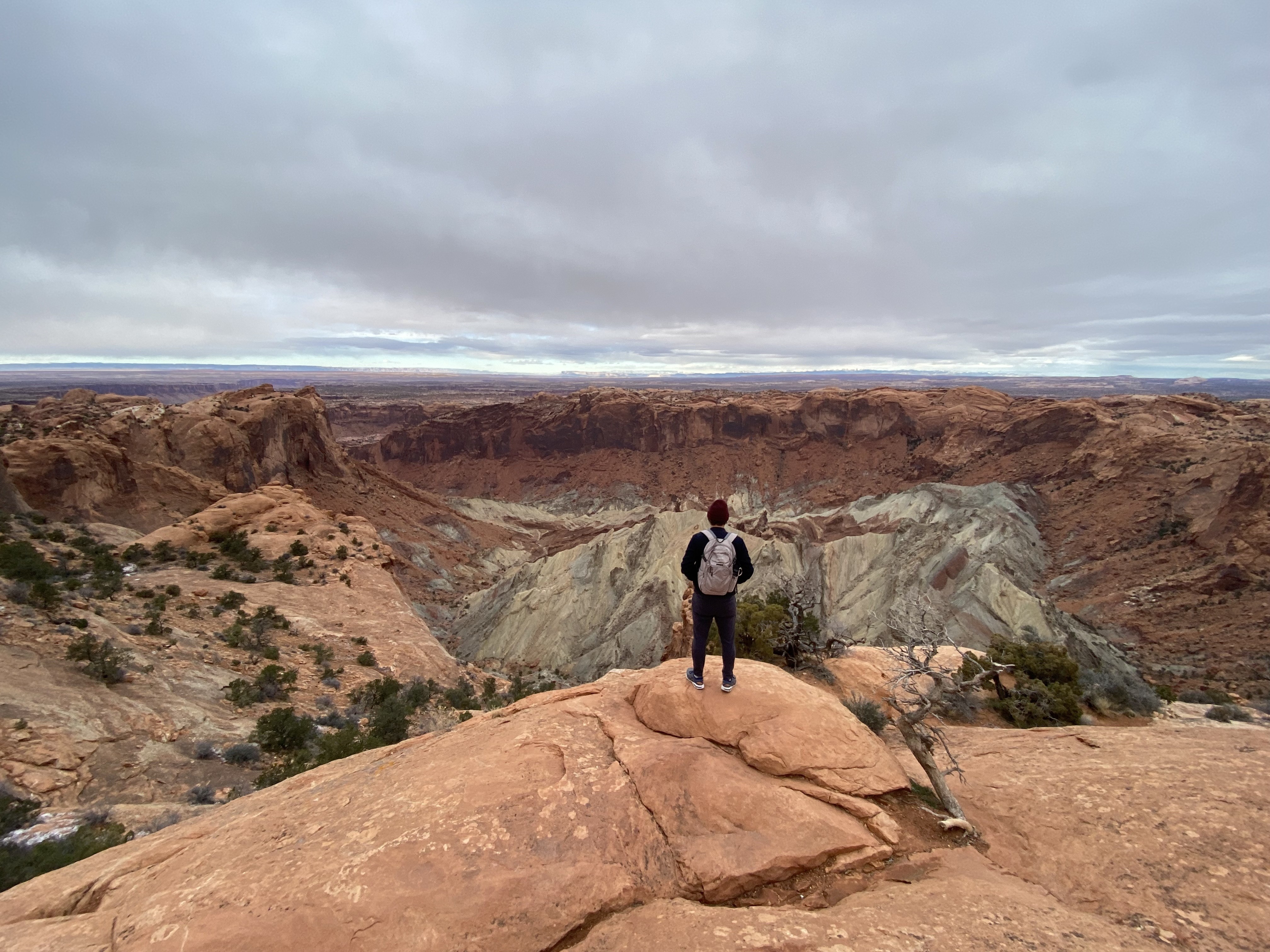 US Utah Canyonlands National Park overlooking valley