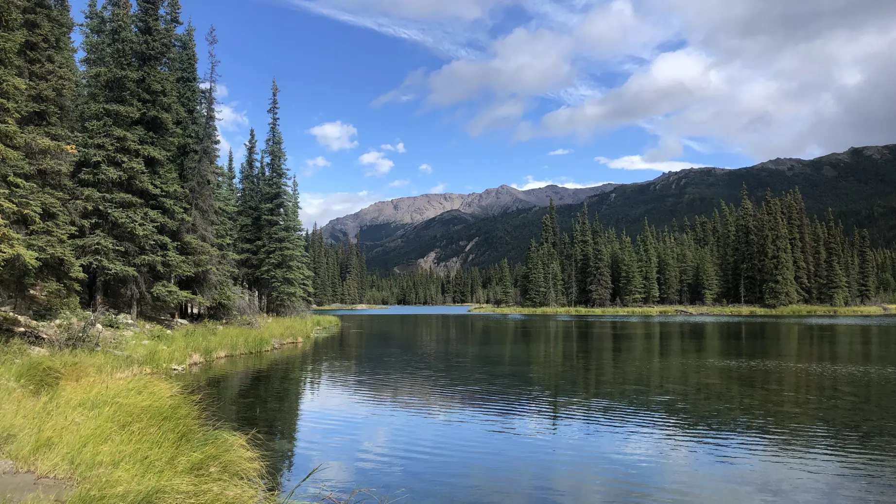 USA Alaska Denali National Park alpine lake