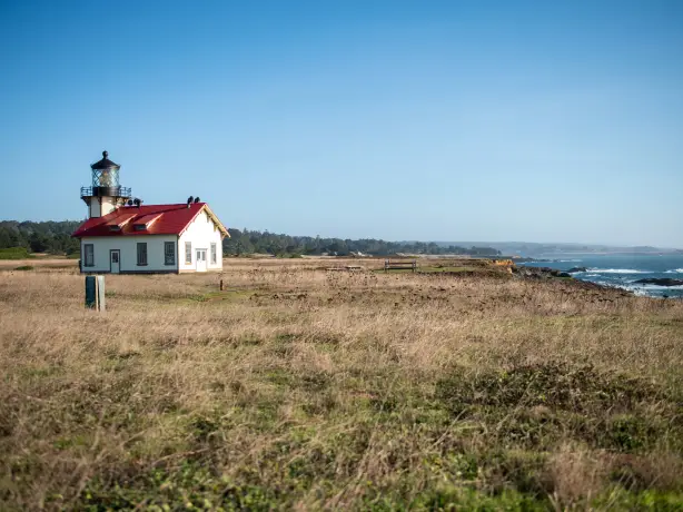 Small house on Mendicino coast, California