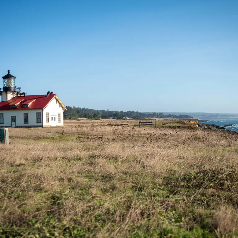 Small house on Mendicino coast, California