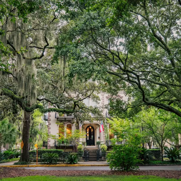 VS, Deep South, Georgia, Savannah, villa uit de vooroorlogse periode