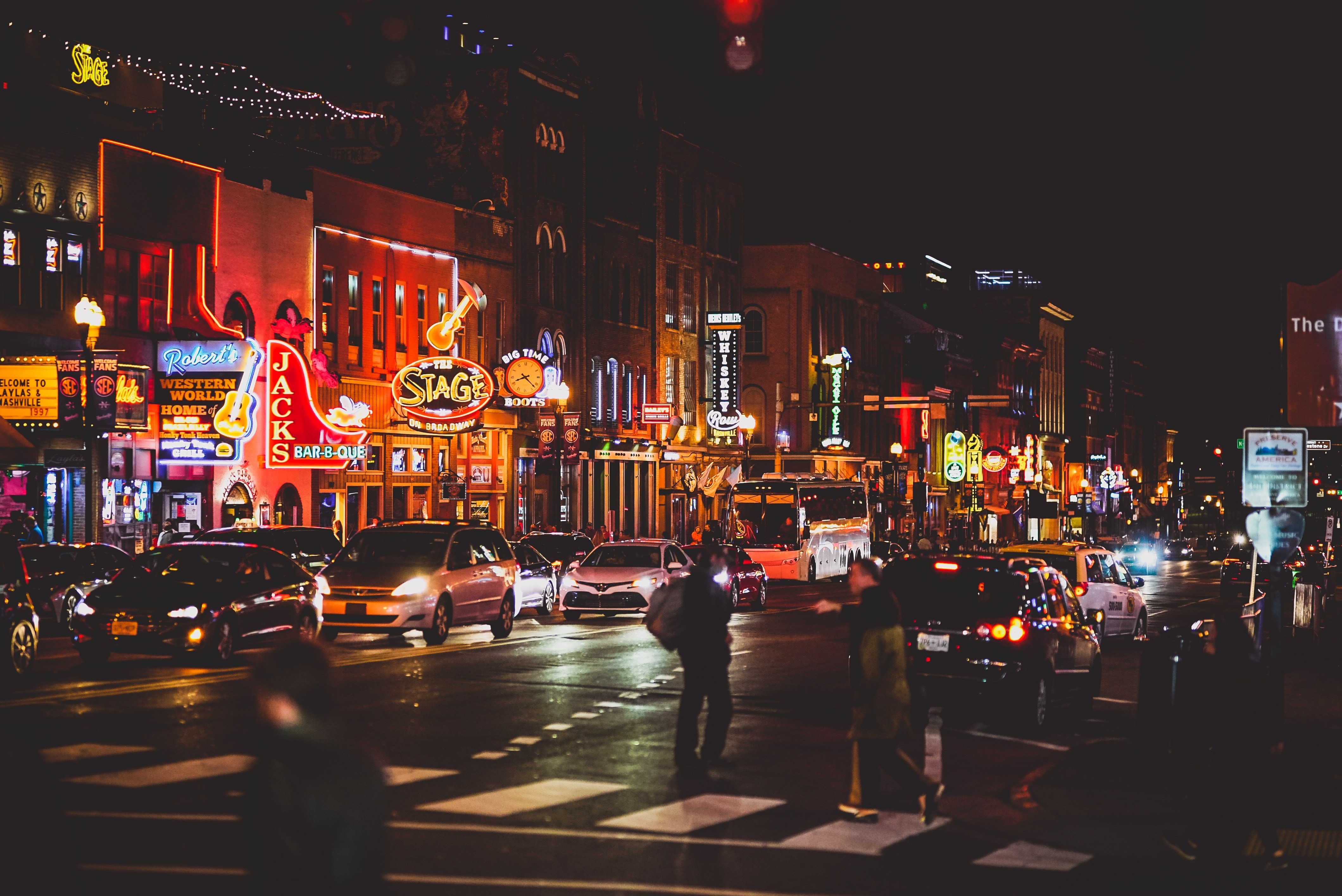 USA Südstaaten Tennessee Memphis Beale Street Nacht