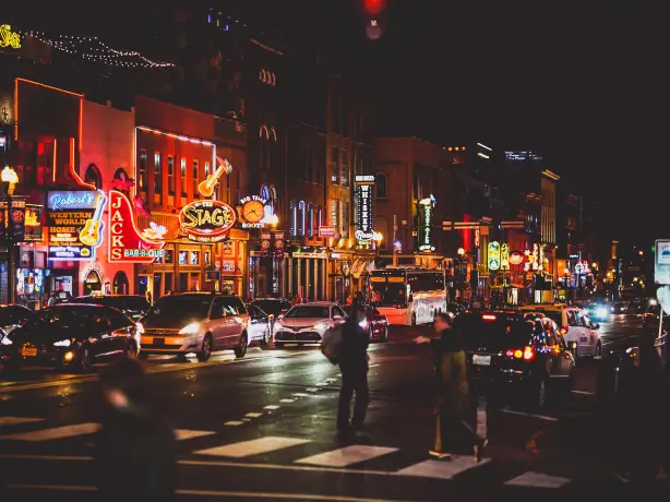 USA Südstaaten Tennessee Memphis Beale Street Nacht