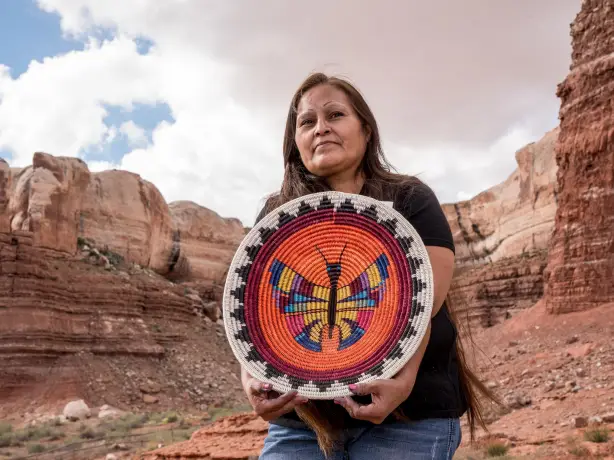 USA Utah Navajo Frau
