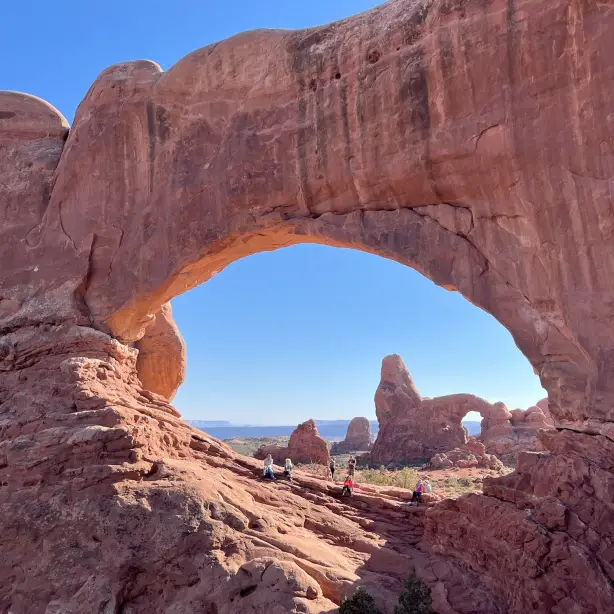 USA Utah Grand County Arches Turret Arch