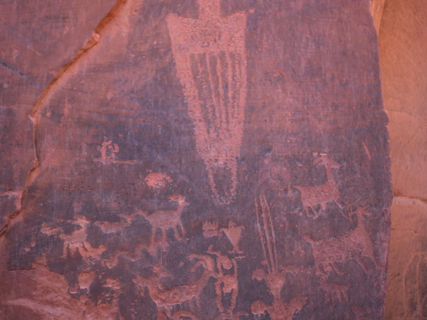 USA Utah Moab Petroglyphen