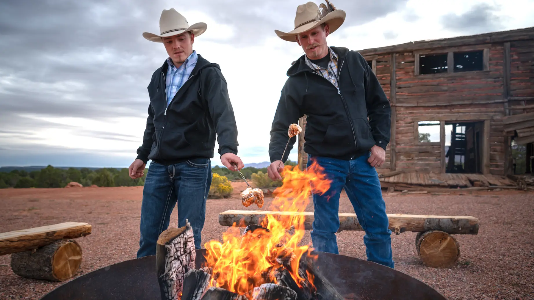 USA Utah Kanab Lagerfeuer