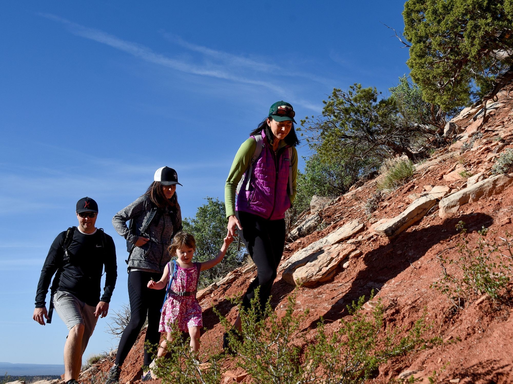 USA Utah Kane County family wander
