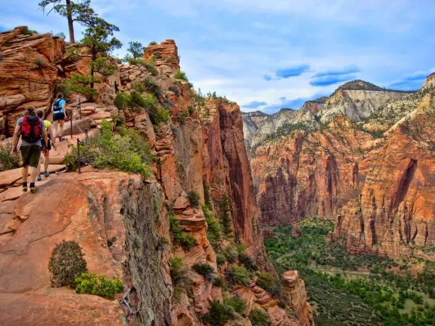 USA Utah Greater zion Felswand