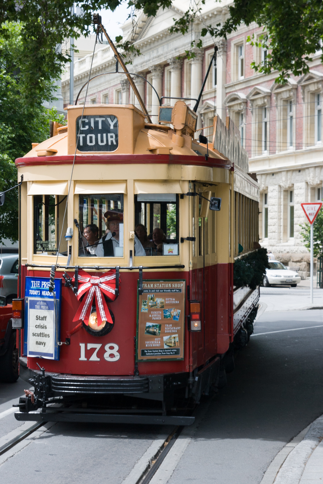 Newzealand south christchurch tram
