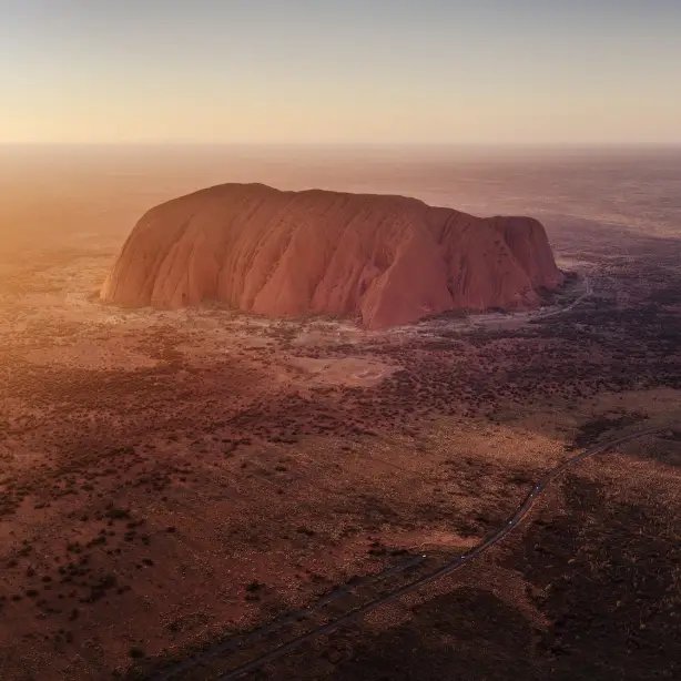 Luftaufnahme vom Uluru