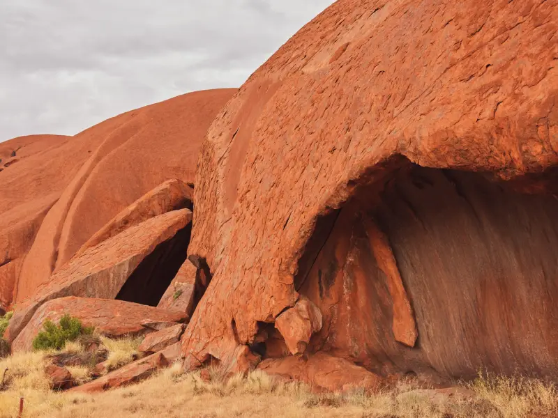 Felsen im Uluru Red Centre, Australien.