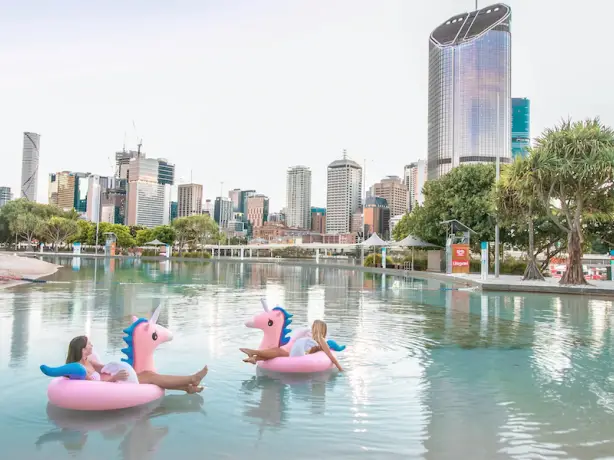 Australien brisbane streets beach