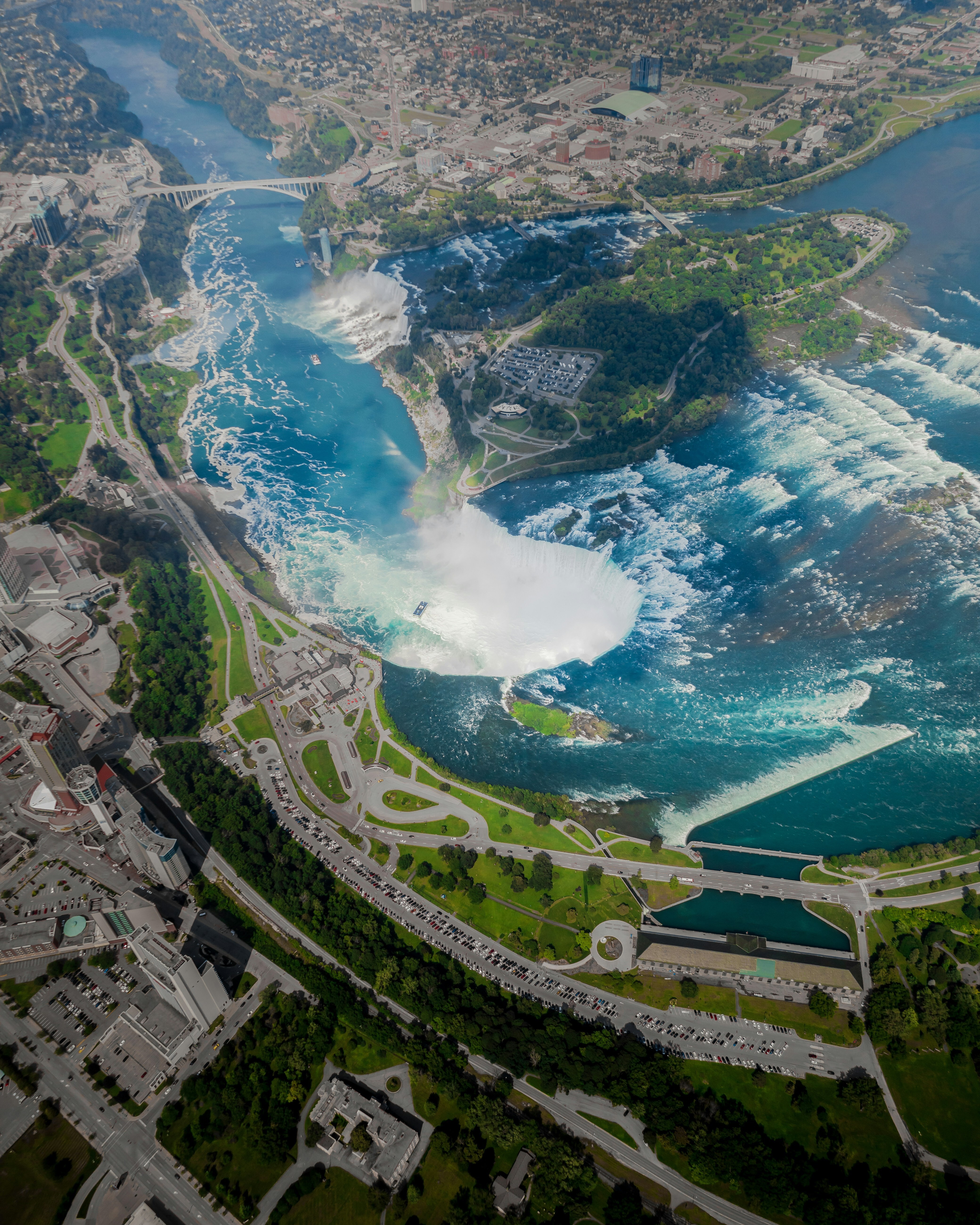 Aerial view of the Niagara Falls