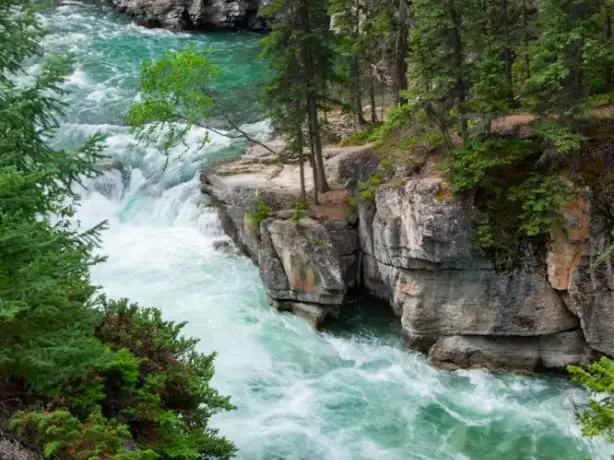 Canada jasper national park Maligne Canyon