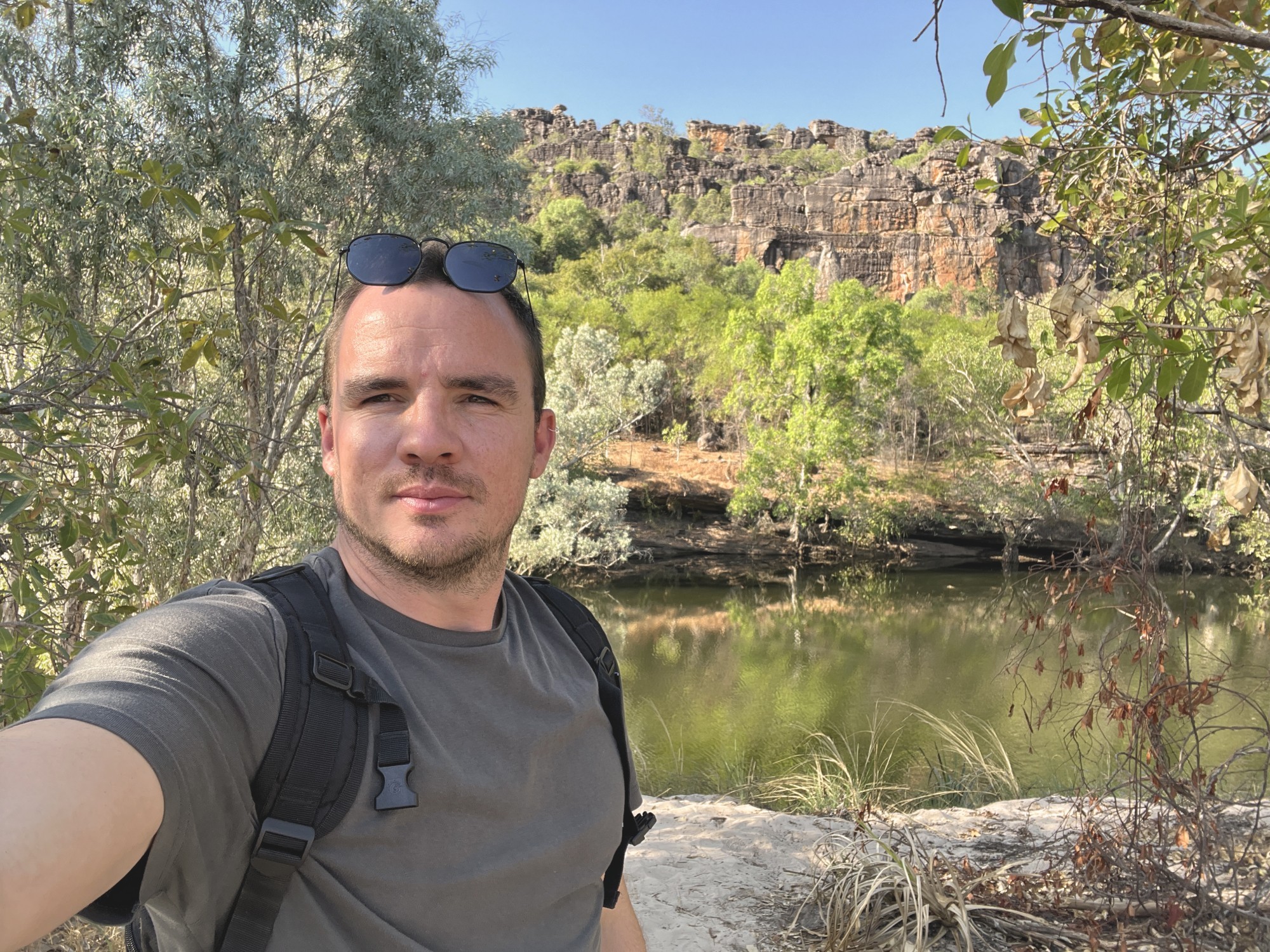 Kieran, Travelessence expert,  taking a selfie in the Northern Territory