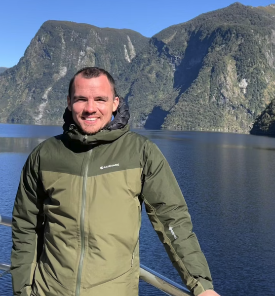 TravelEssence specialist Kieran on a boat trip in Doubtful Sound, New Zealand